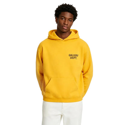 Gallery Dept. 90s GD Logo Hoodie Gold - AFewVibe
