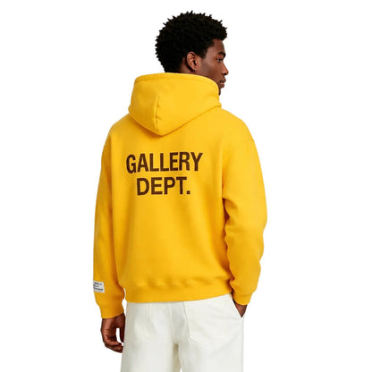 Gallery Dept. 90s GD Logo Hoodie Gold - AFewVibe