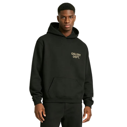 Gallery Dept. 90s GD Logo Hoodie Vintage Black - Afewvibe