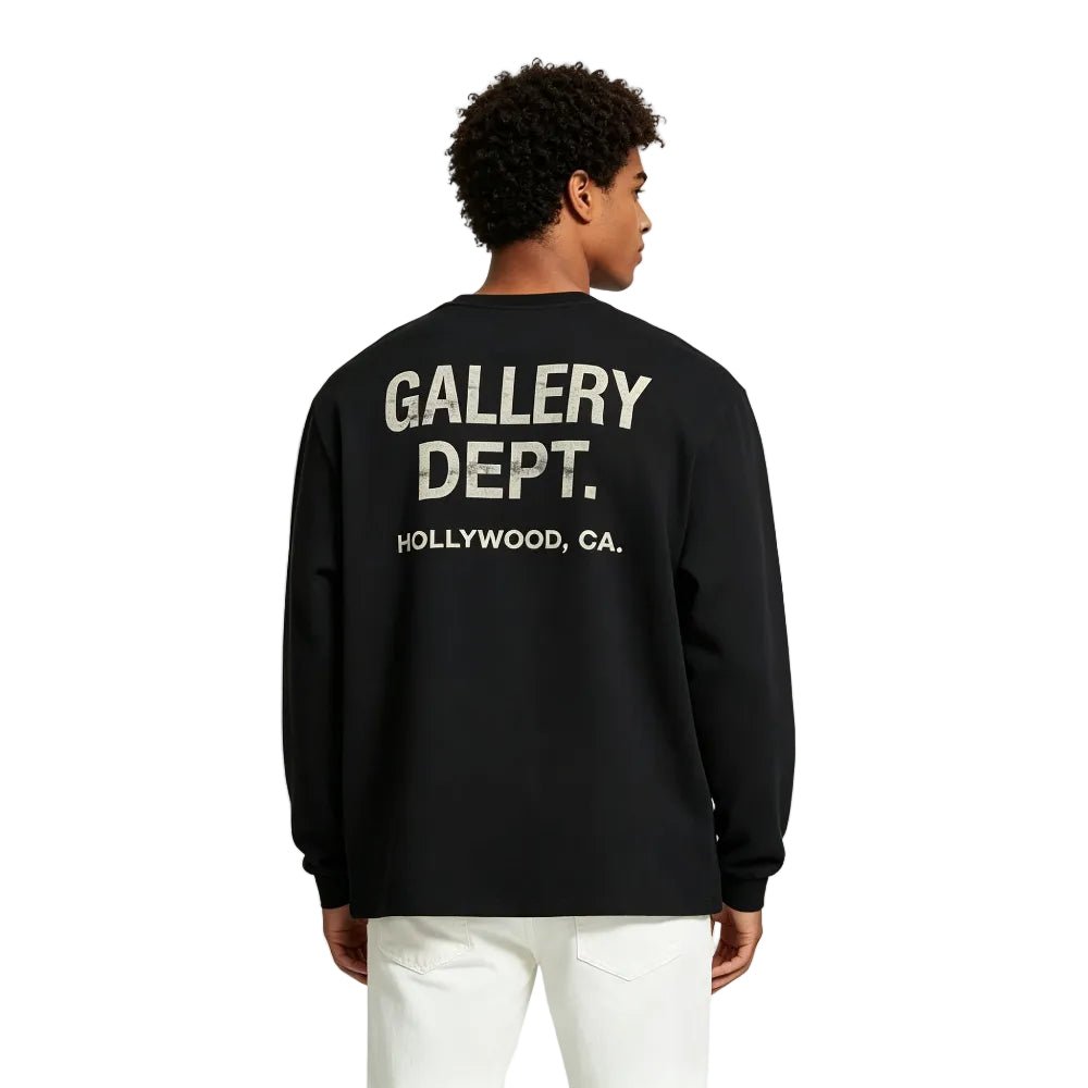 Gallery Dept. Art That Kills Reversible L S Tee Black - AFewVibe