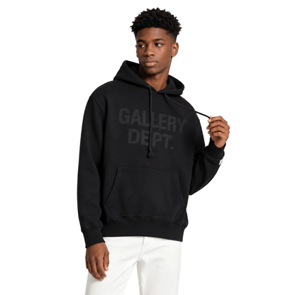 Gallery Dept. Centered Logo Hoodie Black