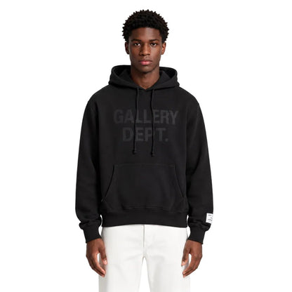 Gallery Dept. Centered Logo Hoodie Black
