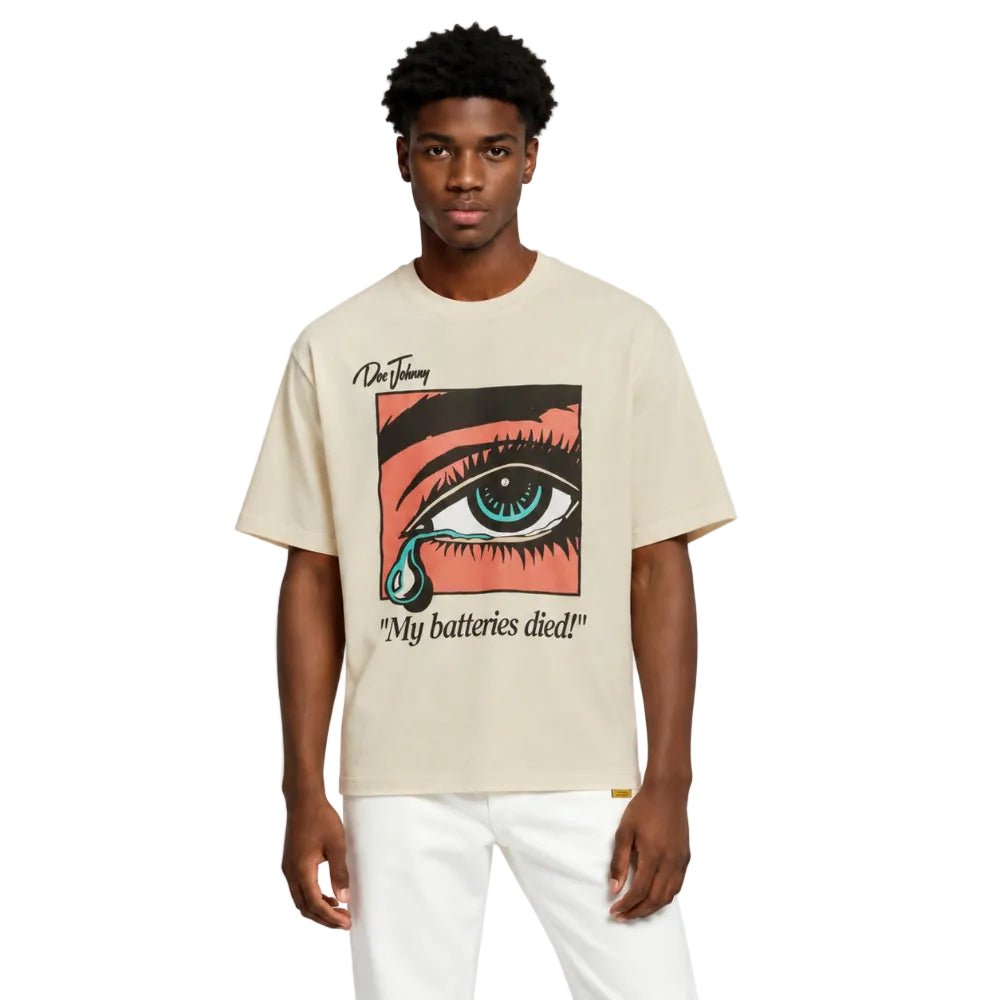 Gallery Dept. Dead Batteries Tee Antique White - AFewVibe