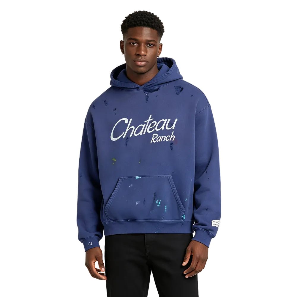 Gallery Dept. Distressed Chateau Ranch Hoodie Navy – AFewVibe