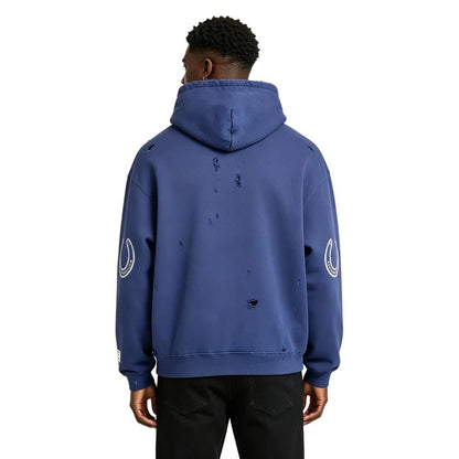 Gallery Dept. Distressed Chateau Ranch Hoodie Navy - Afewvibe