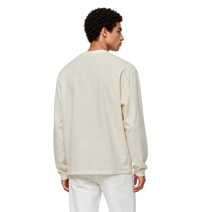 Gallery Dept. French Logo Lux Long Sleeve Tee Cream White - AFewVibe