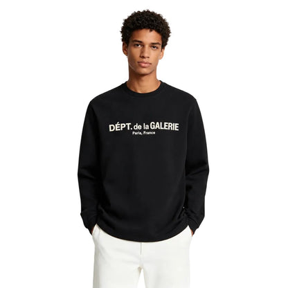 Gallery Dept. French Logo Lux Long Sleeve Tee Washed Black - AFewVibe