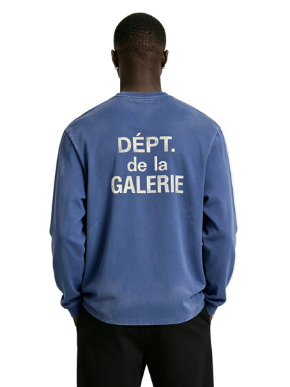 Gallery Dept. French Long - Sleeve Tee Navy - Afewvibe