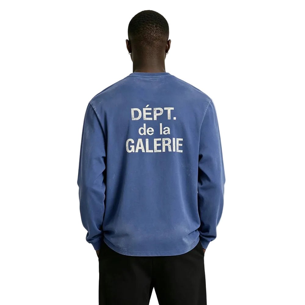 Gallery Dept. French Long-Sleeve Tee Navy - AFewVibe