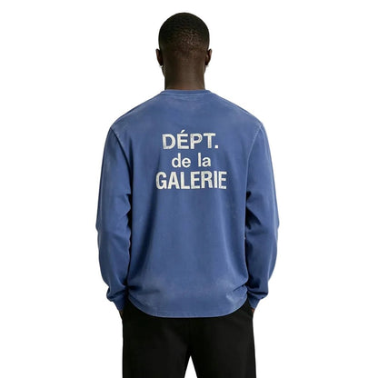 Gallery Dept. French Long-Sleeve Tee Navy - AFewVibe