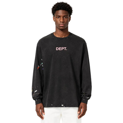 GALLERY DEPT. paint-spatter ong-seeve t-shirt - AFewVibe