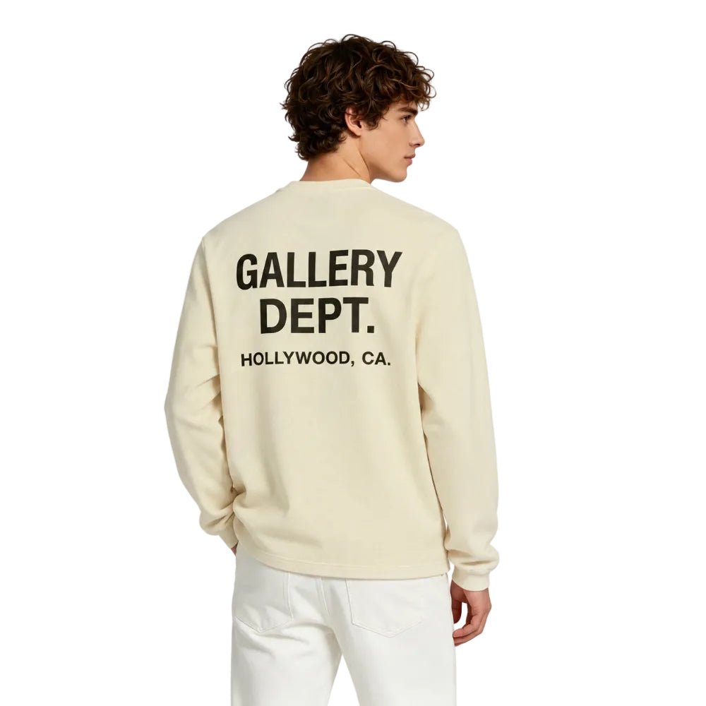 Gallery Dept. Souvenir L S T-shirt Cream - AFewVibe