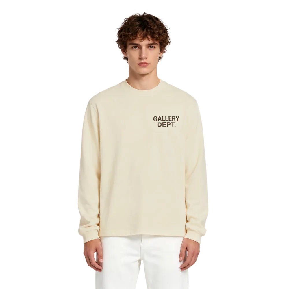 Gallery Dept. Souvenir L S T-shirt Cream - AFewVibe