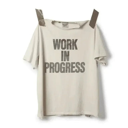 Gallery Dept. Work in Progress Tee White - Afewvibe