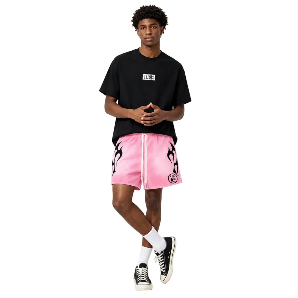 パ*ク様 確実正規品NFC反応Hellstar Flame Shorts ピンク Hellstar Flame Shorts Pink – AFewVibe