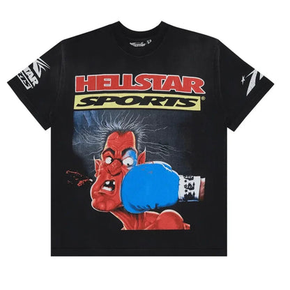 Hellstar Knock - Out T-shirt Black - Afewvibe