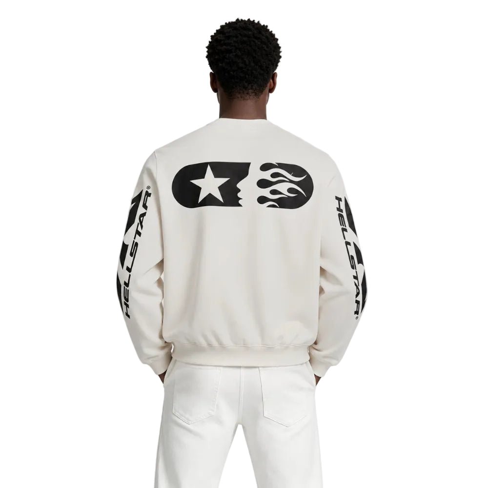Hellstar Sports Crewneck White - AFewVibe
