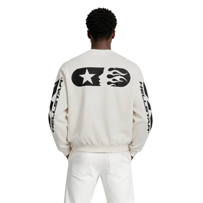 Hellstar Sports Crewneck White - AFewVibe
