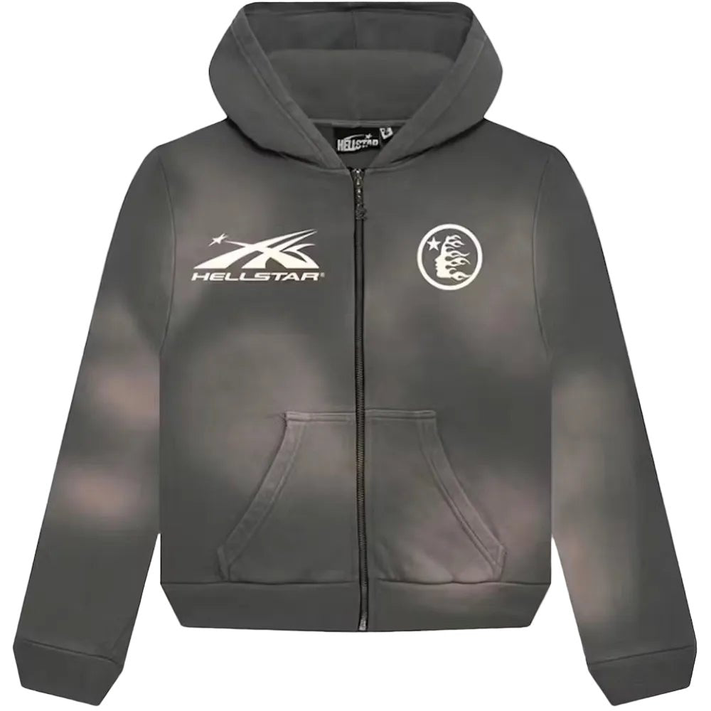 Hellstar Sports Zip Up Grey - AFewVibe