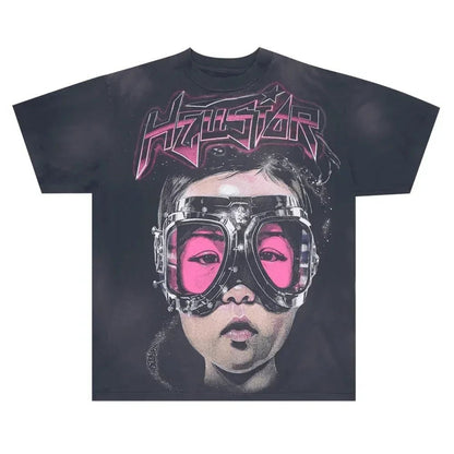 Hellstar The Future T-Shirt Black/Pink - Afewvibe