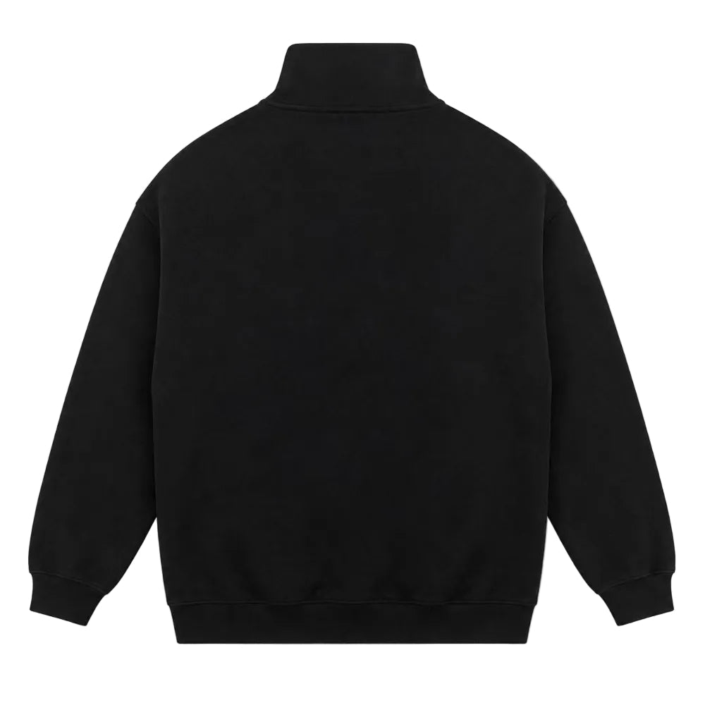 Kith Classic Logo Quater Zip Sweatshirt Black - AFewVibe