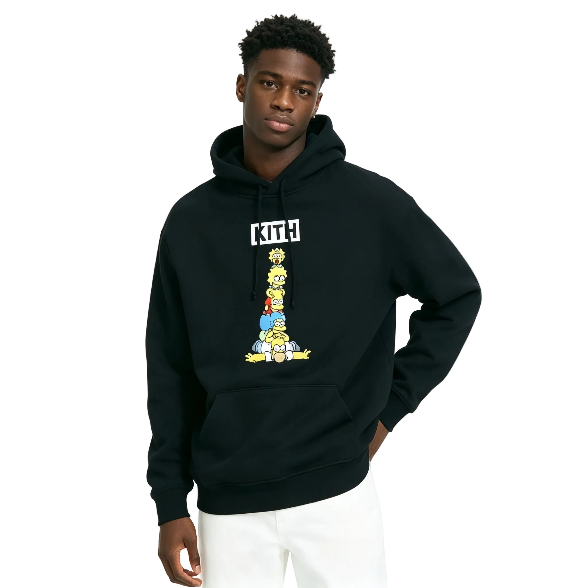 Kith For The Simpsons Family Stack Hoodie Black - AFewVibe