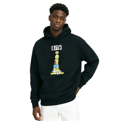 Kith For The Simpsons Family Stack Hoodie Black - AFewVibe