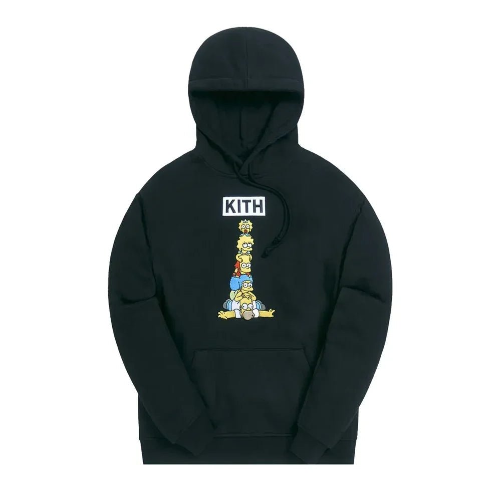 Kith For The Simpsons Family Stack Hoodie Black - Afewvibe
