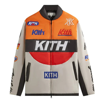 Kith Full Zip Brixton Puffed Shirt Jacket Sandrift - Afewvibe