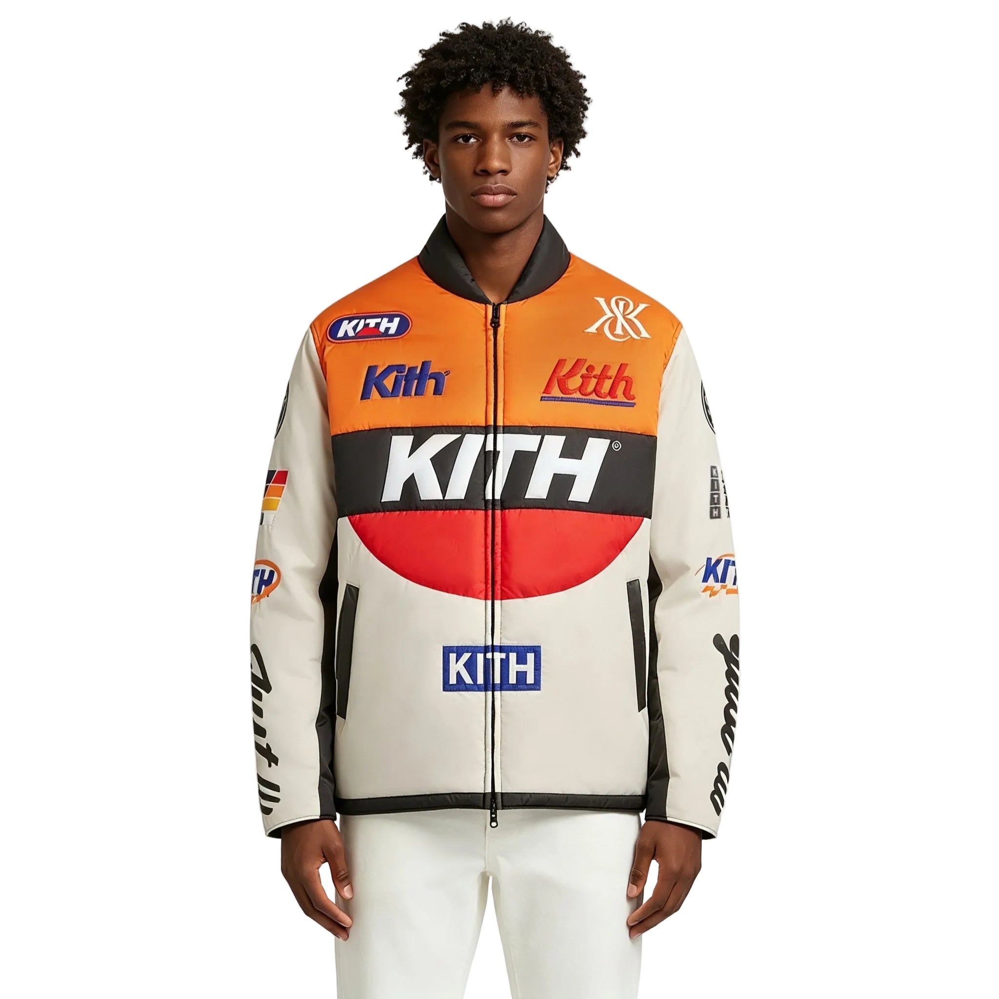 Kith Full Zip Brixton Puffed Shirt Jacket Sandrift - AFewVibe