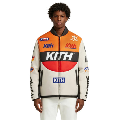 Kith Full Zip Brixton Puffed Shirt Jacket Sandrift - AFewVibe