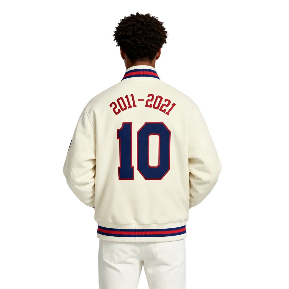 Kith New York Knicks Varsity Jacket White - AFewVibe