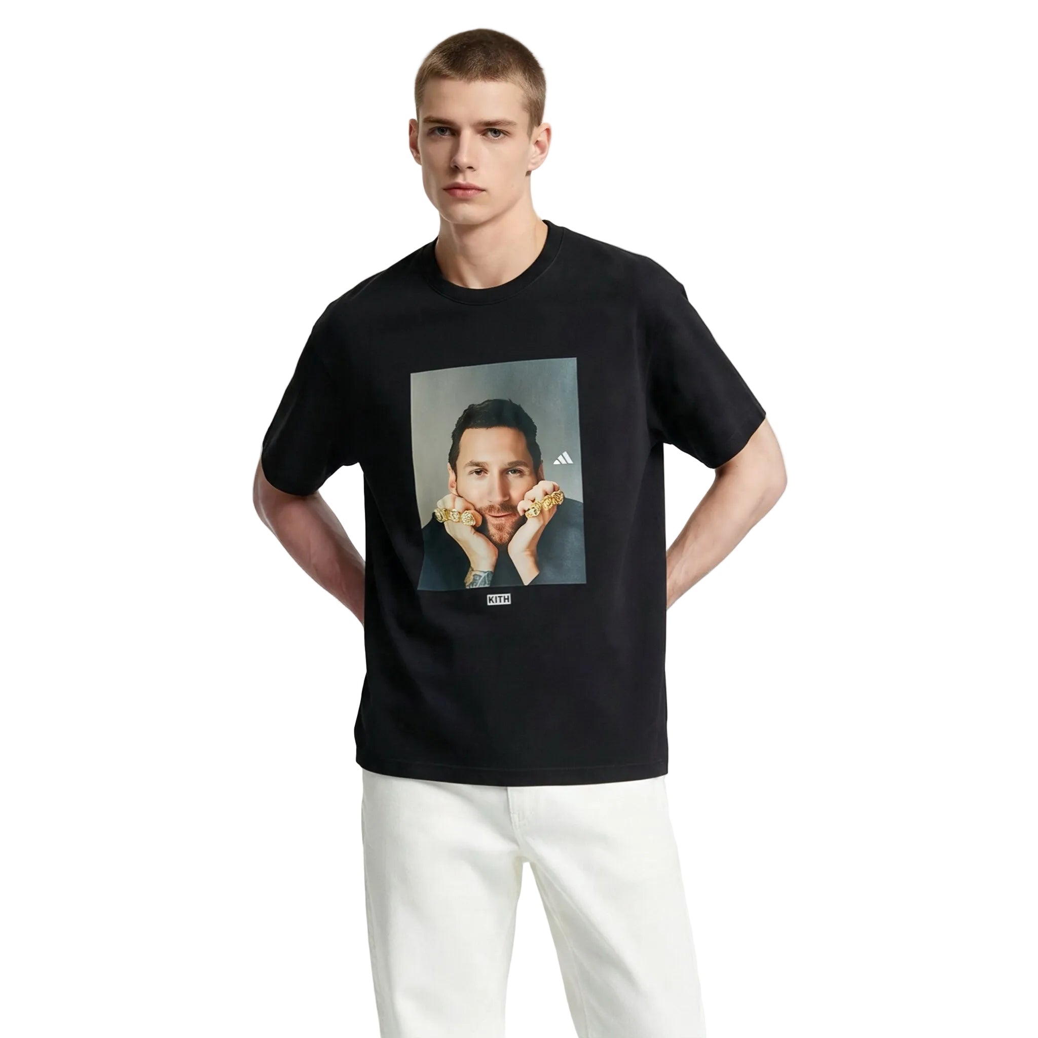 Kith x adidas Messi Football Tee Black | ADKU4263 – AFewVibe