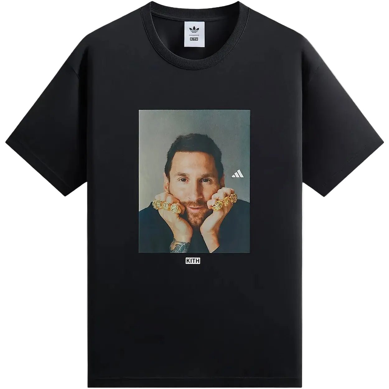 Kith x adidas Messi Football Graphic Tee Black – AFewVibe