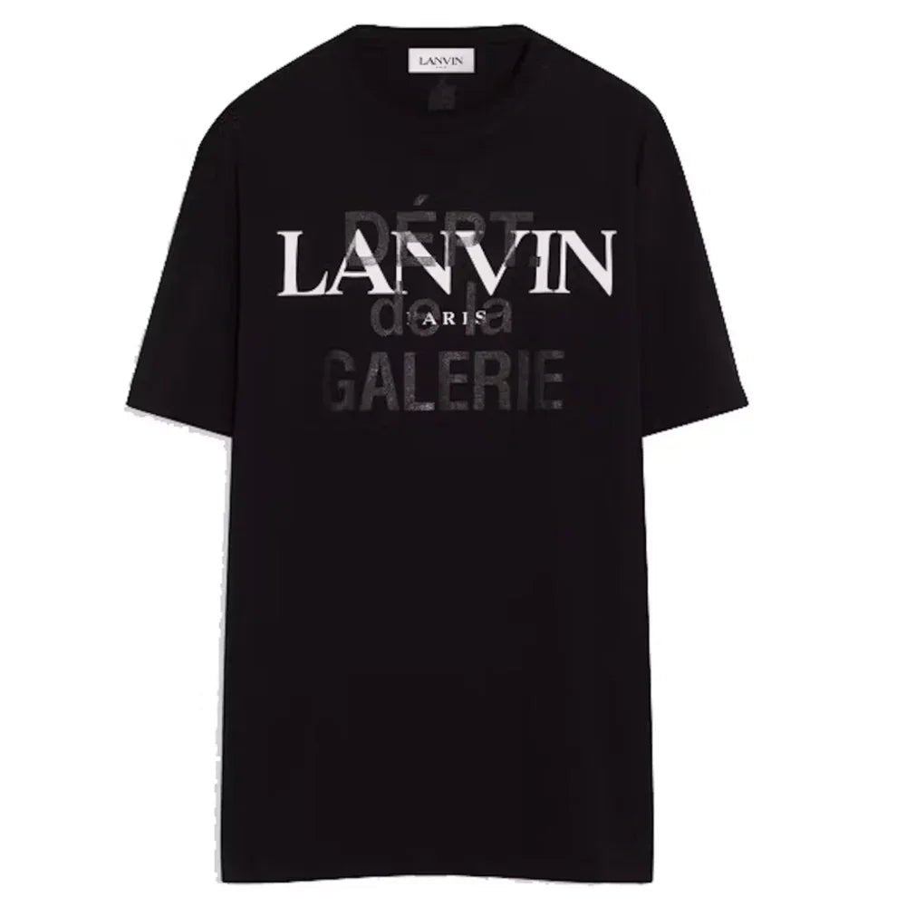 LANVIN ペイント風デザイン Tシャツ Lanvin x Gallery Dept. Printed T-shirt In French Black – AFewVibe