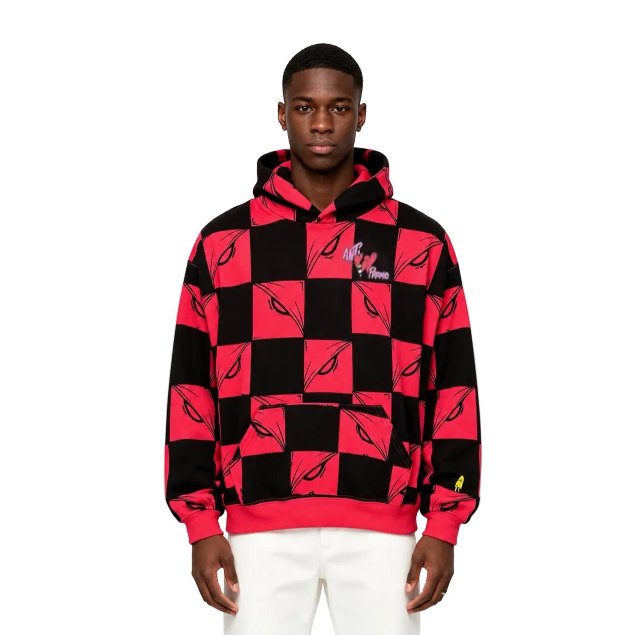 Matty Boy Anti Promo 99 Eyez Hoodie Black Red - AFewVibe