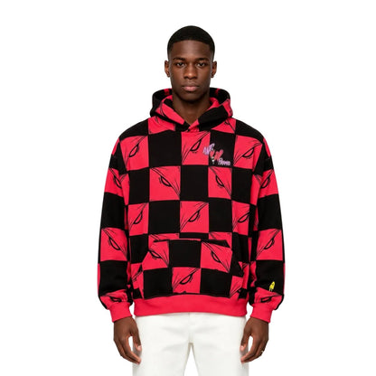 Matty Boy Anti Promo 99 Eyez Hoodie Black Red - AFewVibe