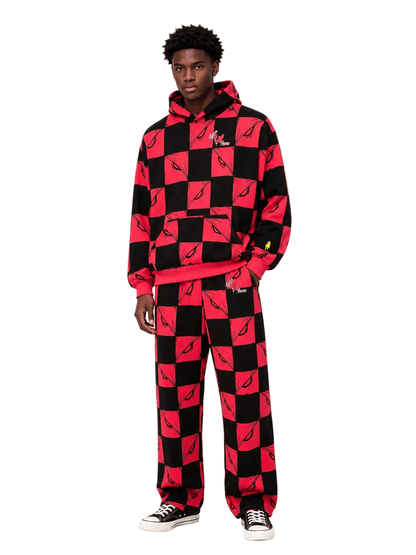 Matty Boy Anti Promo 99 Eyez Sweatpants Black Red - AFewVibe