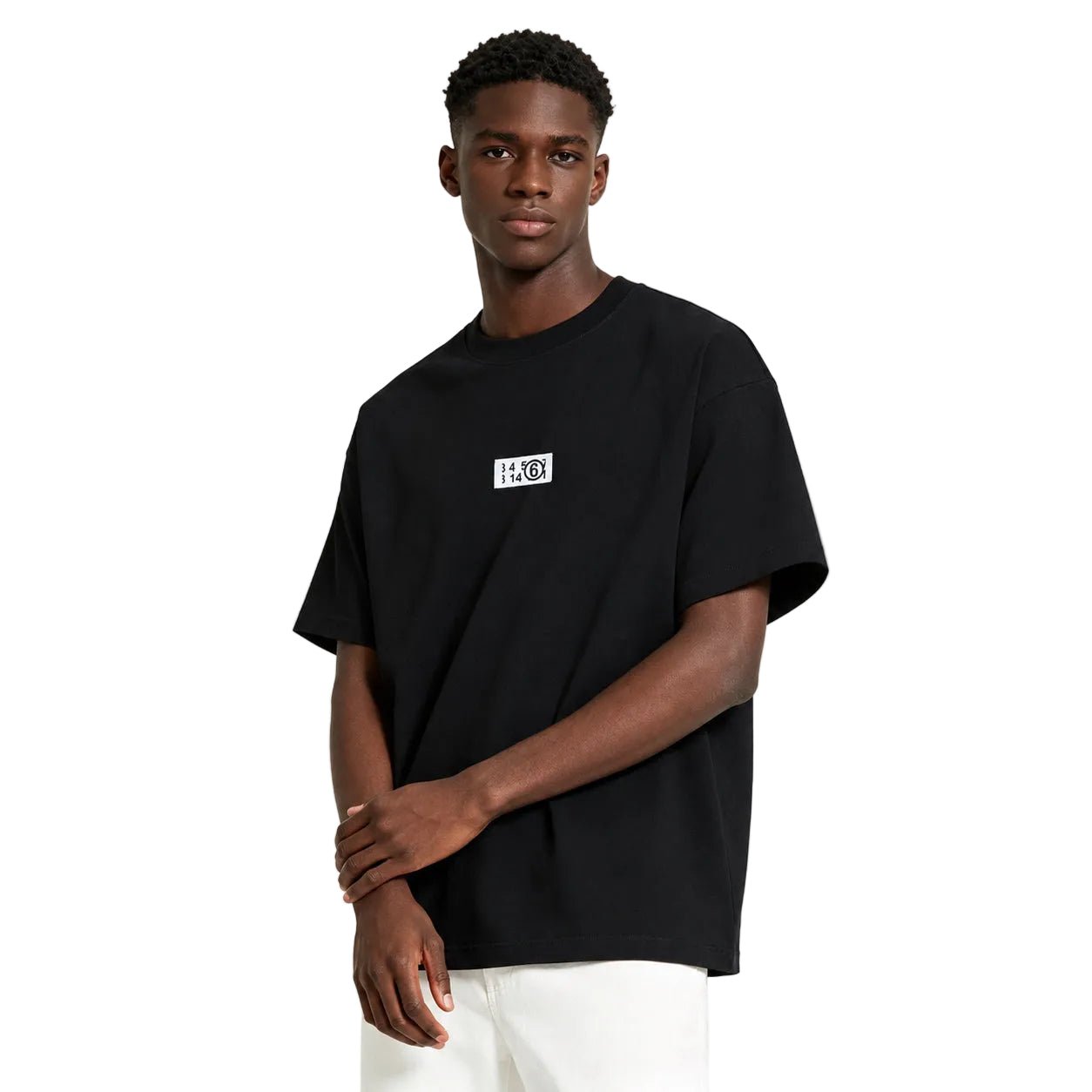MAISON MARGIELA Tシャツ　ブラックXSサイズ MM6 Maison Margiela Zoom Logo Oversized T-Shirt – AFewVibe