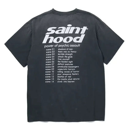 Neighborhood x Saint Michael Saint Hood Bike T-Shirt Vintage Black - Afewvibe