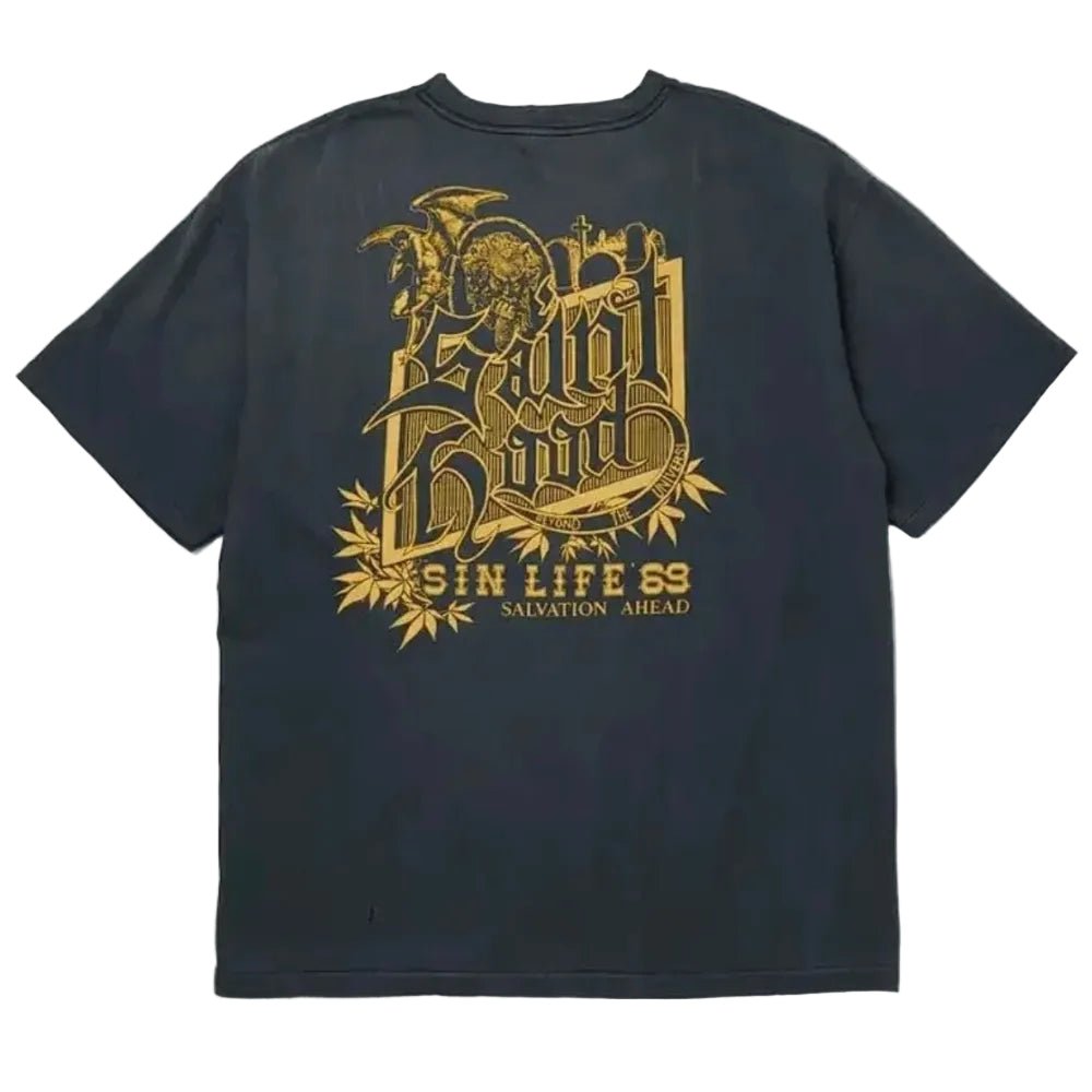 Neighborhood x Saint Michael STHD Pocket T-Shirt Vintage Black - AFewVibe