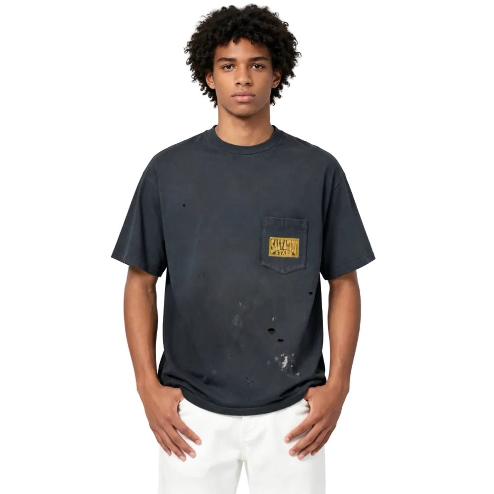 Neighborhood x Saint Michael STHD Pocket T-Shirt Vintage Black - AFewVibe