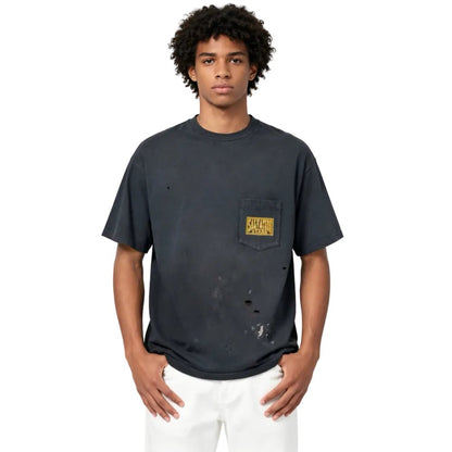 Neighborhood x Saint Michael STHD Pocket T-Shirt Vintage Black - AFewVibe