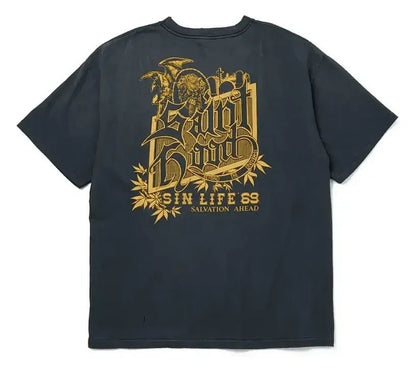 Neighborhood x Saint Michael STHD Pocket T-Shirt Vintage Black - Afewvibe
