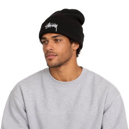 Nike × Stussy Cuff Beanie Black - AFewVibe