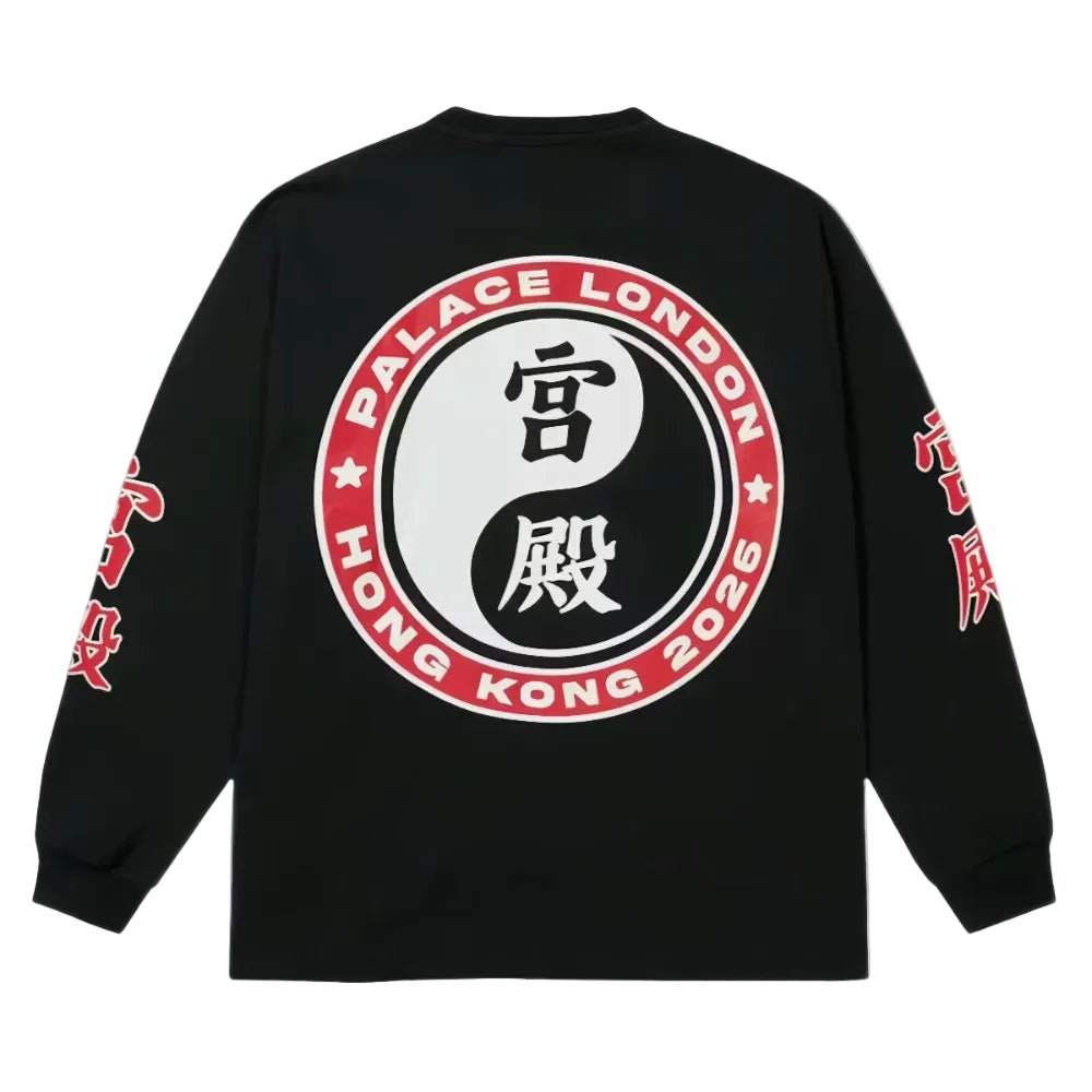 Palace Hong Kong Exclusive Yin Yang L S Tee Black – AFewVibe