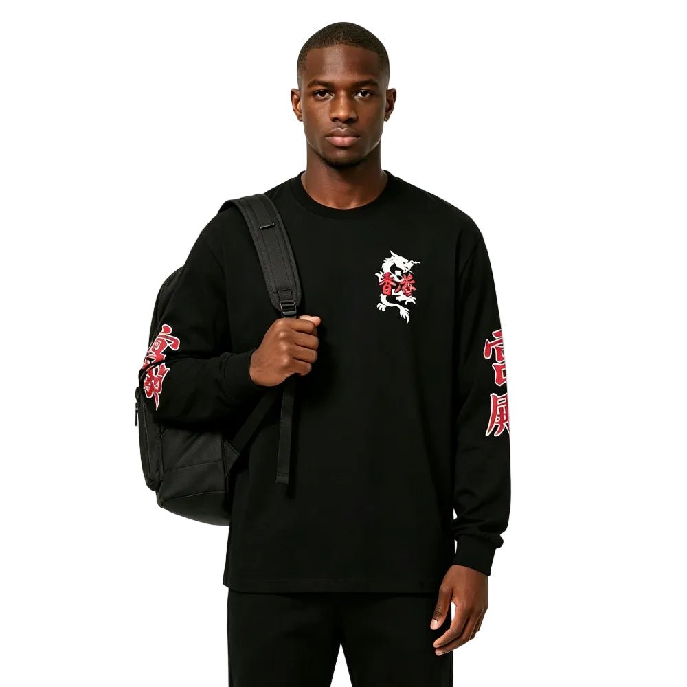 Palace Hong Kong Exclusive Yin Yang L S Tee Black – AFewVibe