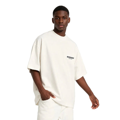 Represent Owners Club T-Shirt Flat White Black - AFewVibe