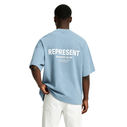 Represent Owners Club T-Shirt Powder Blue - AFewVibe
