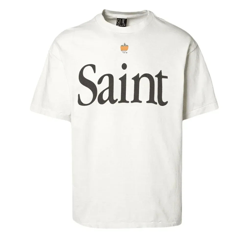 Saint Michael Heart Saint T-Shirt White - Afewvibe